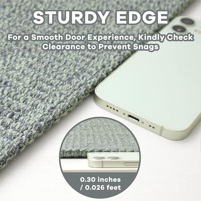 EARTHALL Washable Runner Rug 2x6 Ft Non Slip Runners - Image 3