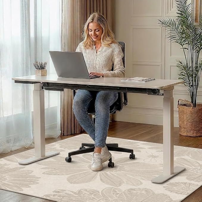 48"x72" Office Chair Mat for Hardwood Tile Floor, Under Desk Carpet Protector - Image 2