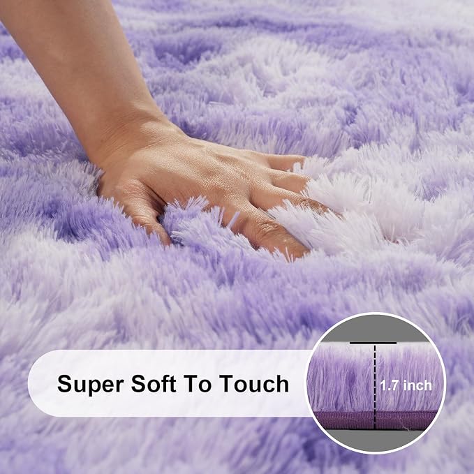 5x7 Area Rugs for Living Room, Large Fluffy Rugs for Bedroom, Fuzzy Shag Soft - Image 2