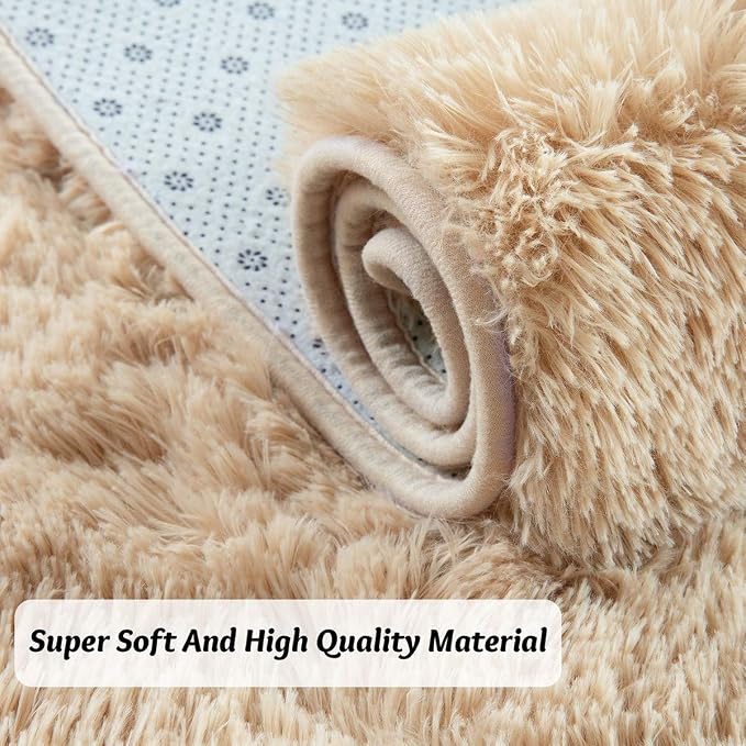 Andecor Soft Fluffy Bedroom Rugs, 6 x 9 Feet Indoor Shaggy Plush Area Rug - Image 8