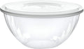 Reusable 150 Ounce Round Crystal Clear PlasticBowls Pack of 4 by PLASTICPRO