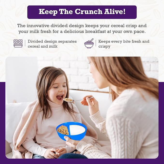 Just Solutions Crunch Anti-Soggy Cereal Bowl - Image 3