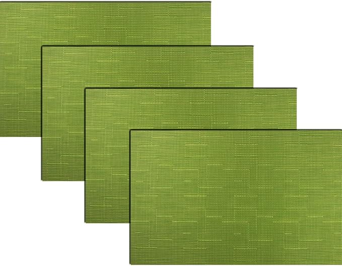 PIGCHCY Plastic Placemats, Durable Heat Resistant Placemats by PIGCHCY