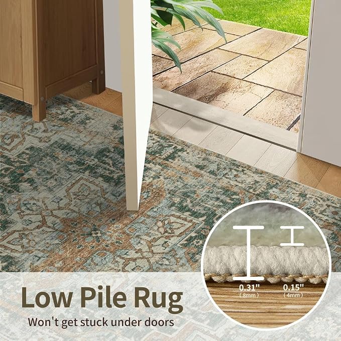 Rugxara 8x10 Area Rugs for Living Room Bedroom, Large Washable Rug, Non Slip & - Image 8
