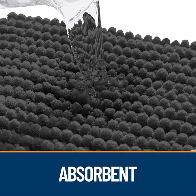 OLANLY Dog Door Mat for Muddy Paws 48x30, Ultra Absorbent Chenille Mud Doormat - Image 4