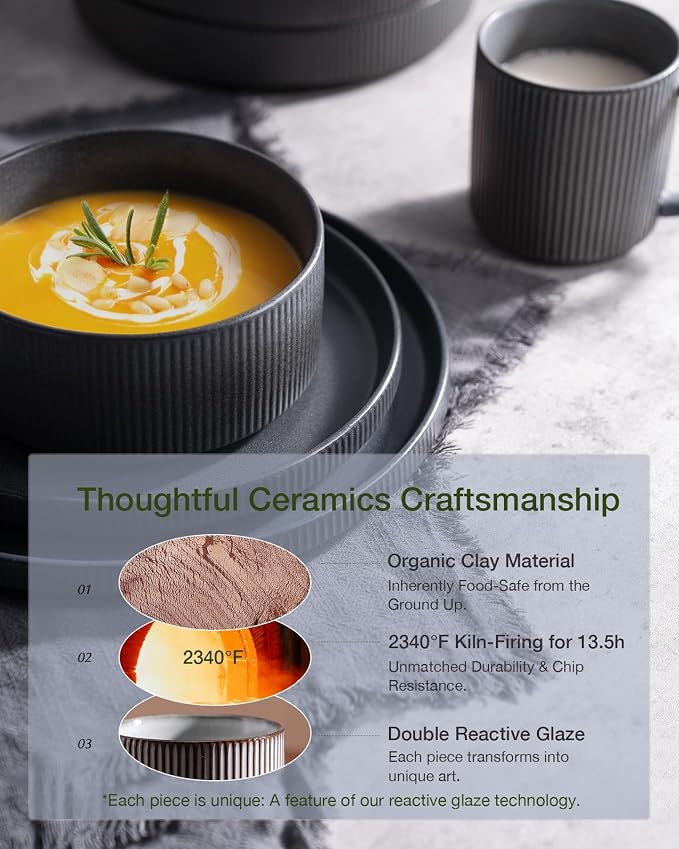 Famiware Star Stoneware Dinnerware Sets - Image 5
