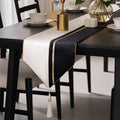 Avigers Table Runner 12 x 59 Inch, Tassels | Faux Silk double-layer accent by Avigers