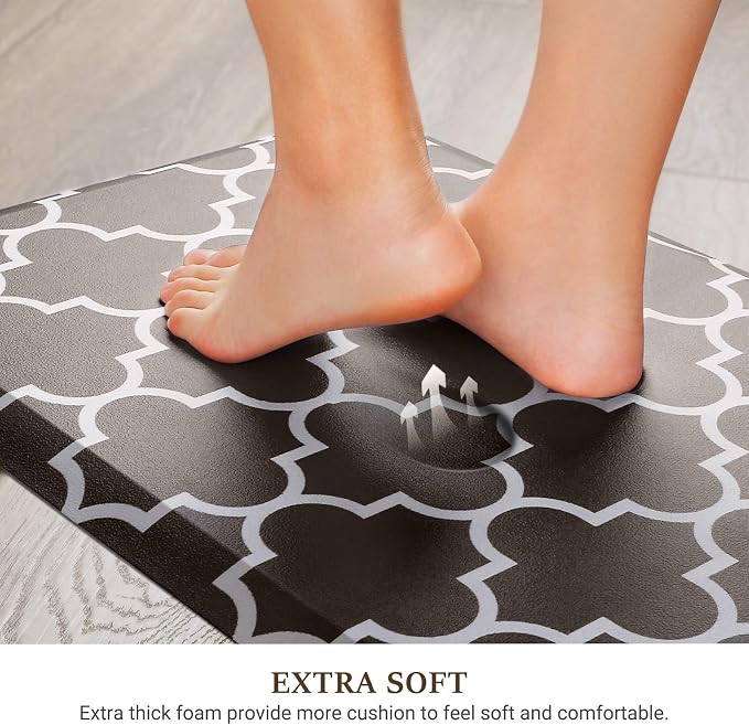WISELIFE Kitchen Mat Cushioned Anti-Fatigue Rug, 17.3"x 28", Non Slip - Image 3