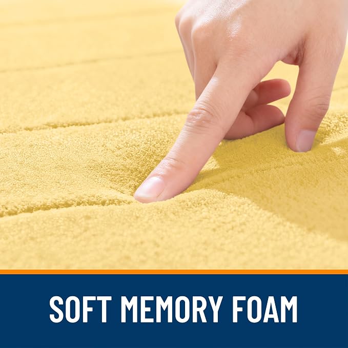 OLANLY Memory Foam Bath Mat 32x20, Super Soft Absorbent Bathroom Rugs, Quick Dry - Image 5