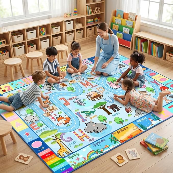 Educational ABC Alphabet Rugs, Kids Rugs - Image 5