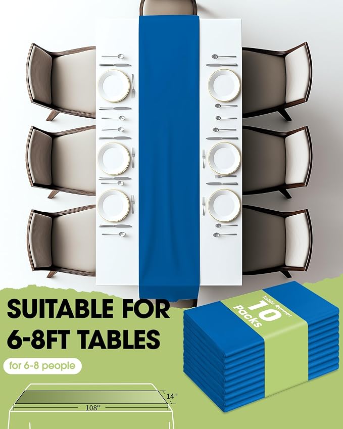Pureegg Blue Plastic Table Runners - Image 5