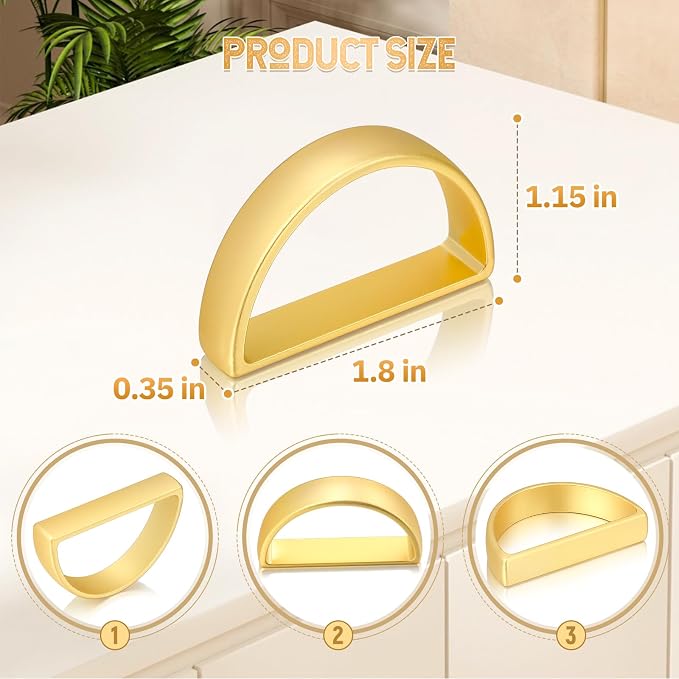KPOSIYA Napkin Rings Set of 20, Metal Gold Napkin Rings Bulk - Image 3