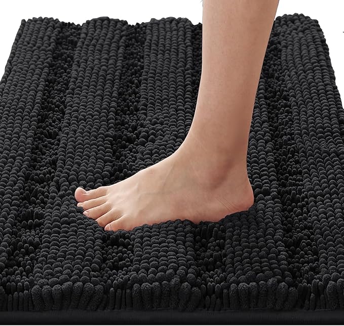 H.VERSAILTEX Bathroom Rugs Bath Rugs Non Slip Bath Mats Extra Thick Chenille by HVERSAILTEX