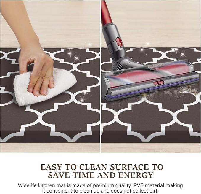 WISELIFE Kitchen Mat Cushioned Anti-Fatigue Kitchen Rug, 17.3"x 39", Non Slip - Image 5