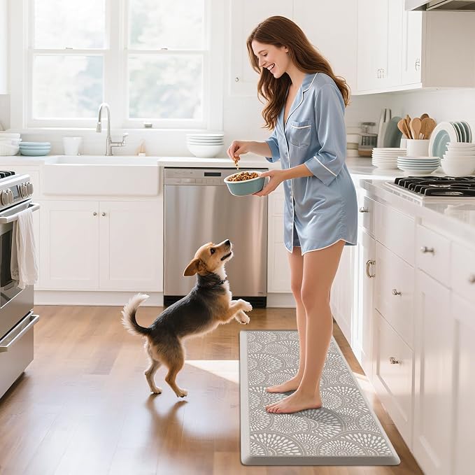 Mattitude 4/5 Inch Kitchen Mat, 20x54in Heavy Duty Ergonomic Comfort Foam - Image 3