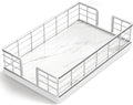 Wican Marble Guest Towel Holder Tray by Wican