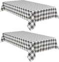 Buffalo Plaid Tablecloth, 2 Pack, 60 x 84 inch, Stain and Wrinkle Resistant by Hiasan