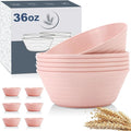 Wheat Straw Bowl Sets, Microwave and Dishwasher Safe Bowls, Kitchen Bowls BPA by WROVA