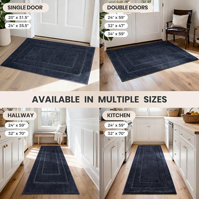PURRUGS Dirt Trapping Door Mat 34" x 59", Non-Slip/Skid Machine Washable - Image 9