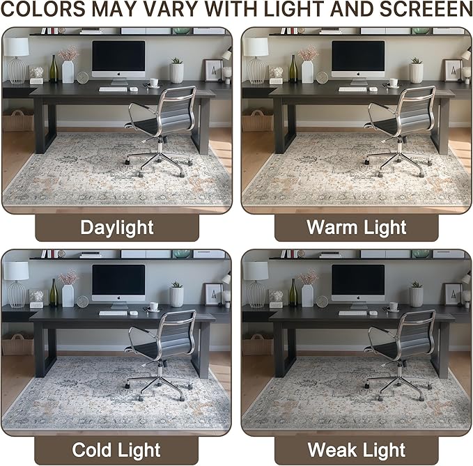 36"x60" Office Chair Mat for Hardwood Tile Floor, Under Desk Carpet Protector - Image 6