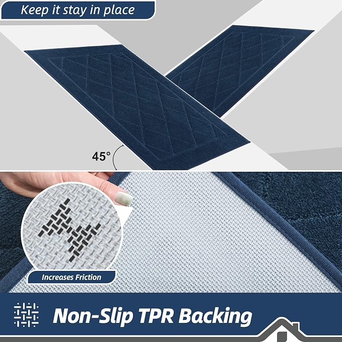 BEQHAUSE Dirt Trapper Door Mat 24" x 36", Doormat Non-Slip Entryway Rugs - Image 5
