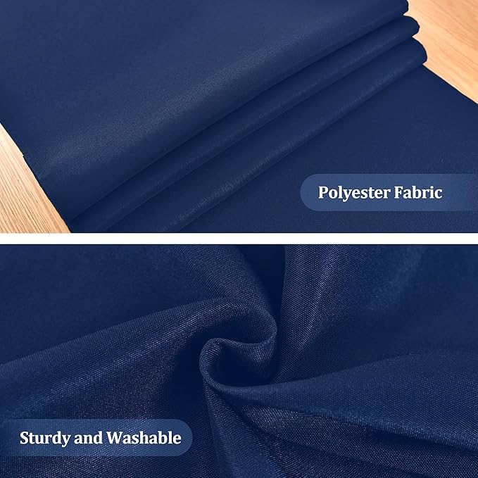 Farmhouse Navy Blue Table Runner Dining Table Runners 60 Inches Long Coffee - Image 4