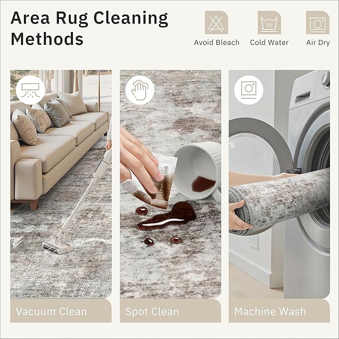 Soalmost Runner Rug 2x12 Washable Non-Slip Hallway Runner Rugs - Image 9