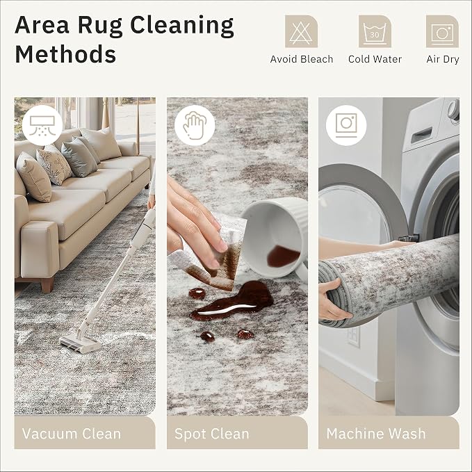 Soalmost Runner Rug 2x10 Washable Non-Slip Hallway Runner Rugs - Image 9