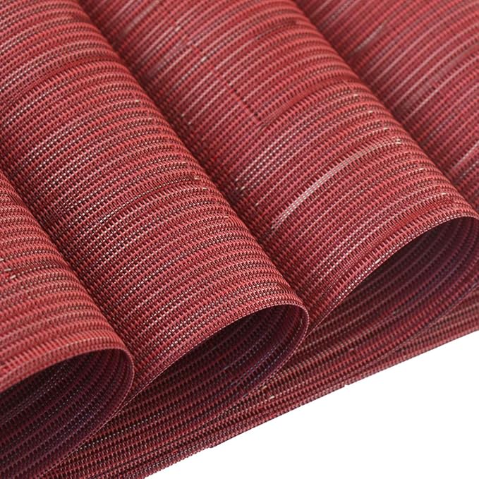 PIGCHCY Placemats, Washable Durable Vinyl Woven Table Mats, Elegant Heat - Image 9