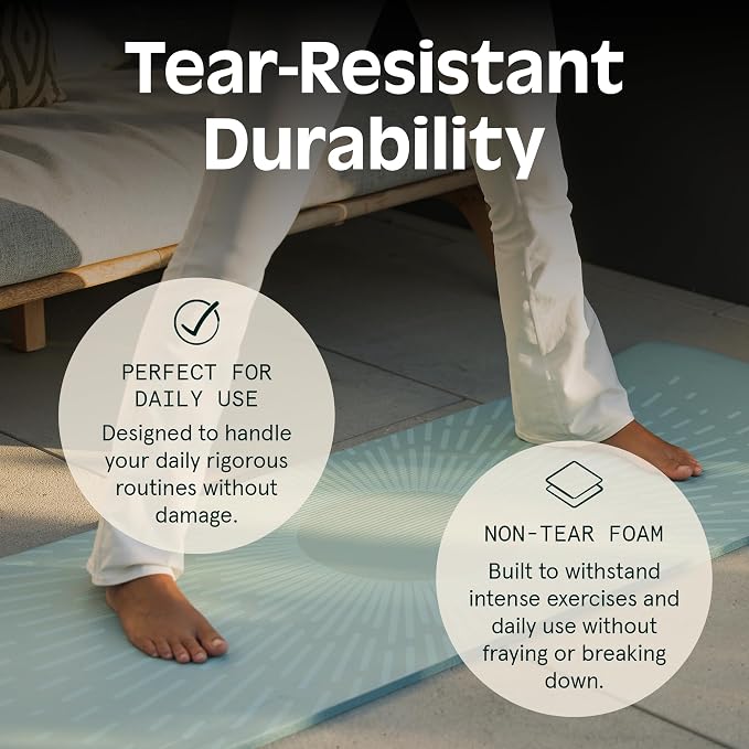 Retrospec Solana Yoga Mat 1" Thick w/Nylon Strap - Image 2