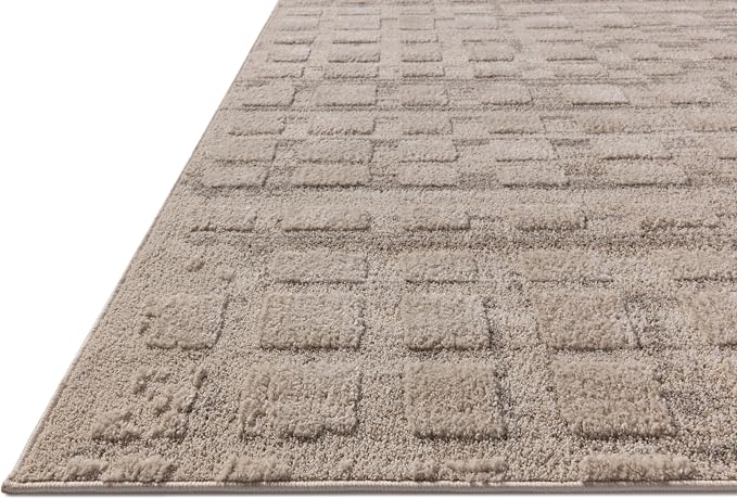Loloi Amber Lewis Monty Collection MOT-06 Pebble/Beige 6'-7" x 9'-3" Area Rug - Image 6