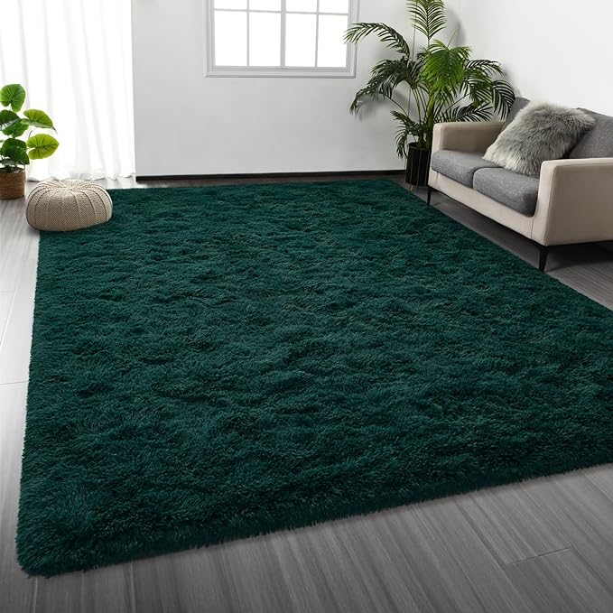 Deerhoo Large Shag Area Rugs 8 x 10, Plush Fuzzy Rugs by Deerhoo