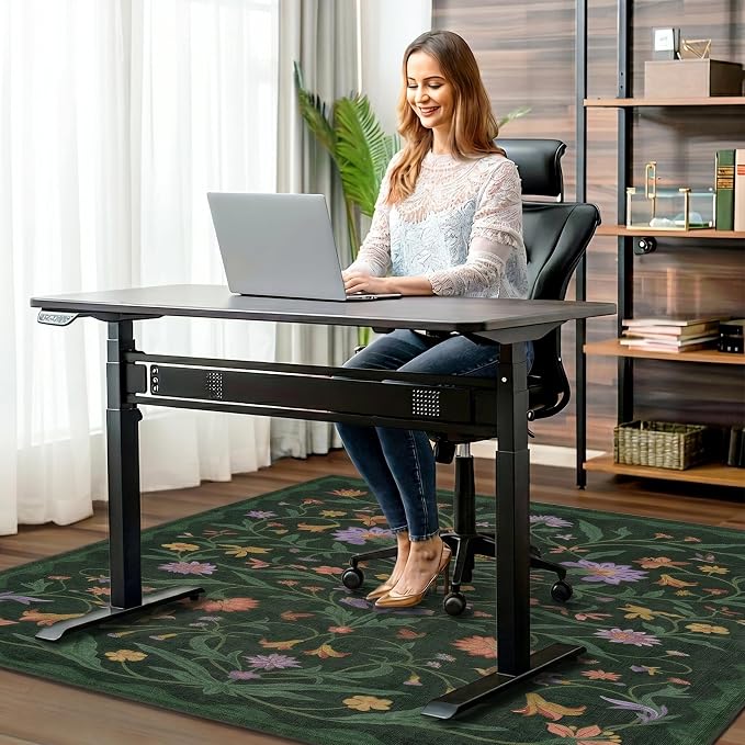 48"x60" Office Chair Mat for Hardwood Tile Floor, Under Desk Carpet Protector - Image 2