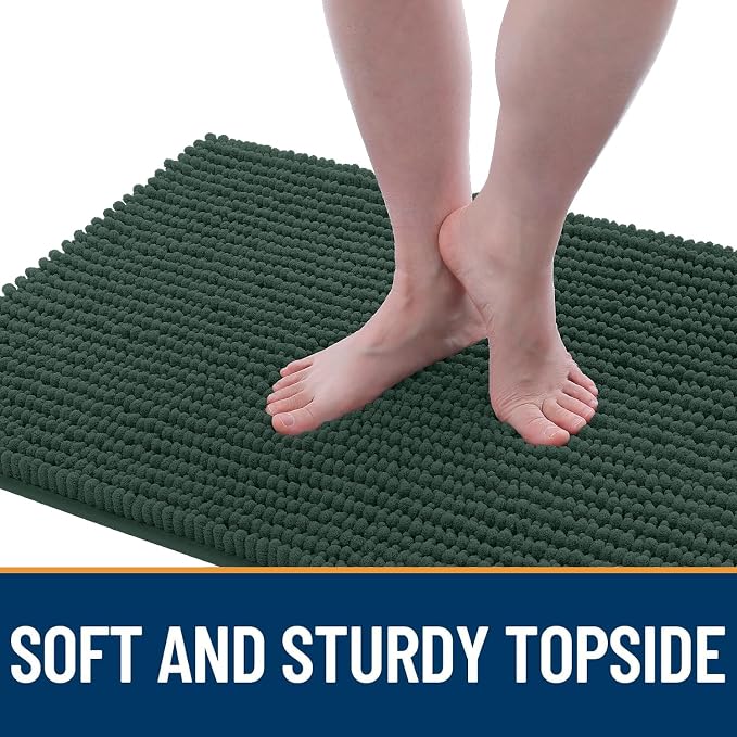 OLANLY Dog Door Mat for Muddy Paws 36x24, Ultra Absorbent Chenille Mud Doormat - Image 3