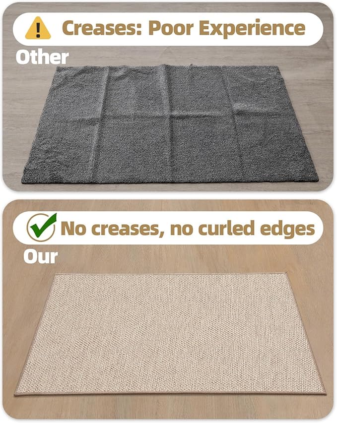 Color&Geometry Front Door Mat Indoor 26"x47", Ultra Non Slip Rubber Backed Dirt - Image 5