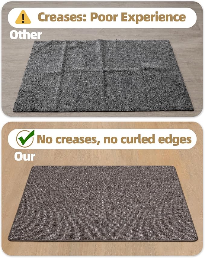 Color&Geometry Ultra Thin Indoor Door Mat 36"x56", Non Slip Rubber Backed Dirt - Image 5