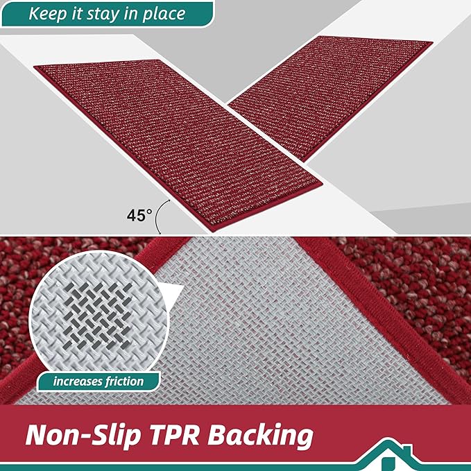 BEQHAUSE Kitchen Runner Rugs 24"x60", Non-Slip Kitchen Mats - Image 4