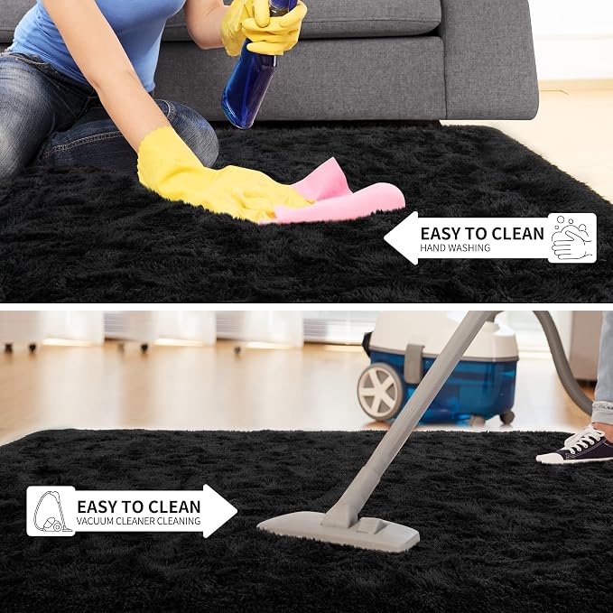 Tepook Super Soft Fluffy Rug for Bedroom, Modern Shaggy Fuzzy Kids Rugs for - Image 6