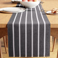 Encasa XO Dining Table Runner 13"x59" | Yarn Dyed Fine Ribbed Cotton | Roma by EncasaXO