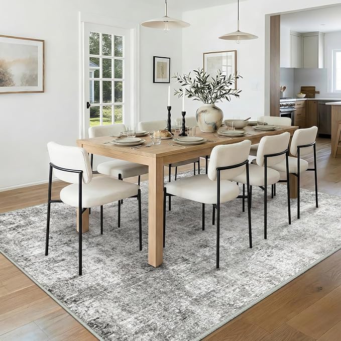 RELEANY Washable Area Rugs 5'x8' Non-Slip Modern Abstract Soft - Image 3