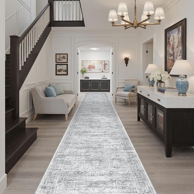 Soalmost Runner Rug 2'6" x 16' Washable Non-Slip 2.5x16 ft Long Runner Rugs - Image 2