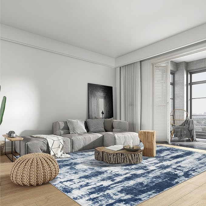 5x7 Area Rugs Washable Rug: Modern Abstract Living Room Rug Soft Anti-Skid Thin - Image 3