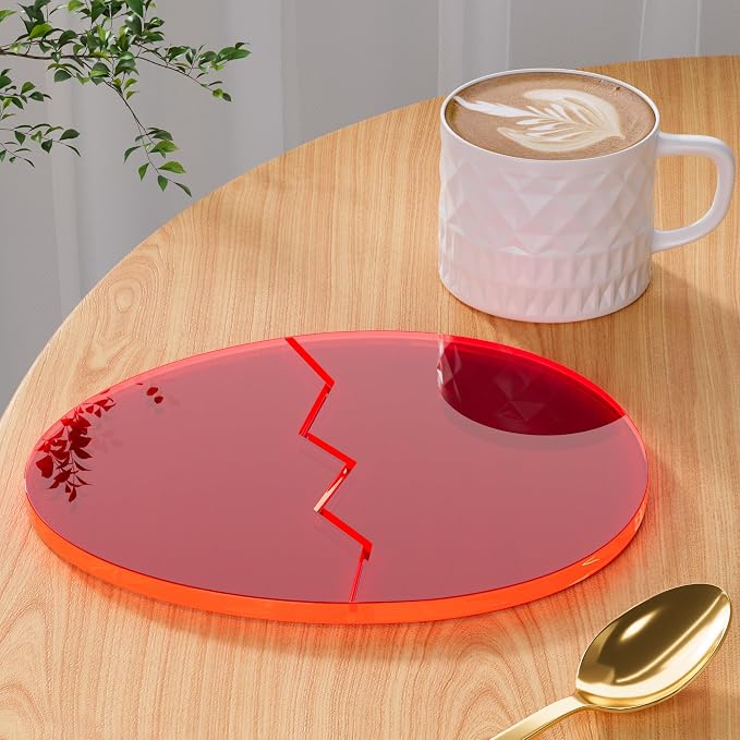 Acrylic Coaster Decorative Plates, Office Desk Accessories by Leadiy