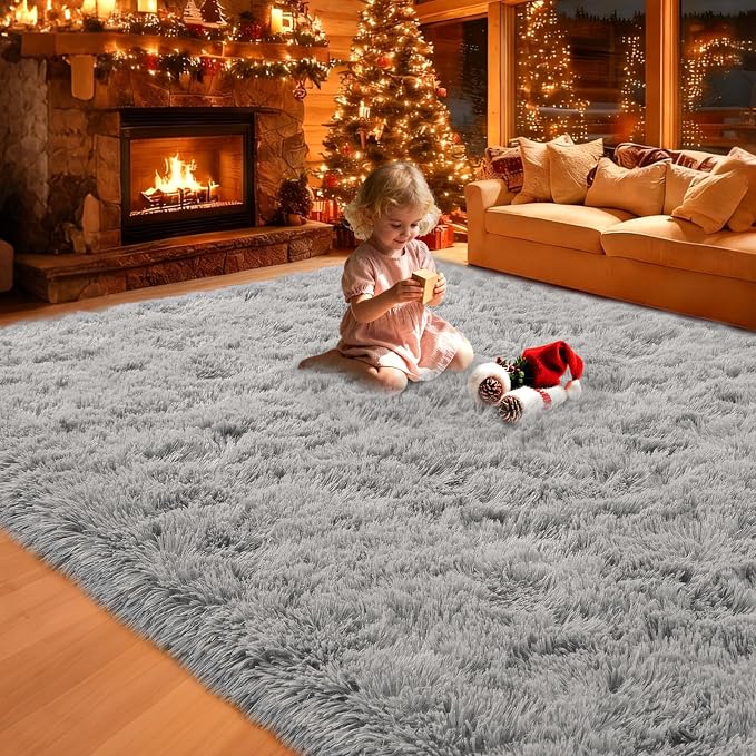 5x7ft Fluffy Plush Shag Rug, Soft Area Rug - Image 8