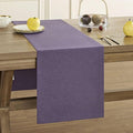 Basic Linen Style Table Runner, 14x90 Inch Purple | Mitered Corner Design by ZEEMARTONLINE