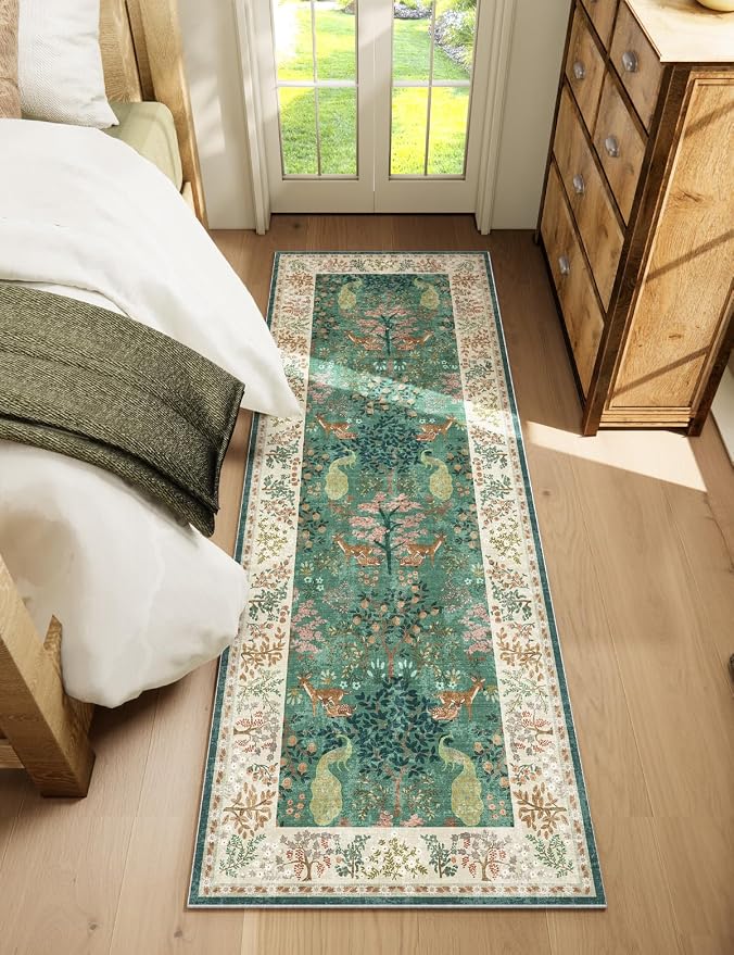 Runner Rug Washable Kitchen Runner: 2'6"x8' Hallway Runner Stain Resistant Non - Image 6