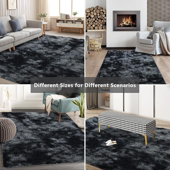 Shag Area Rugs for Bedroom Living Room, 8X10 Ultra Soft Fluffy Area Rugs for - Image 7