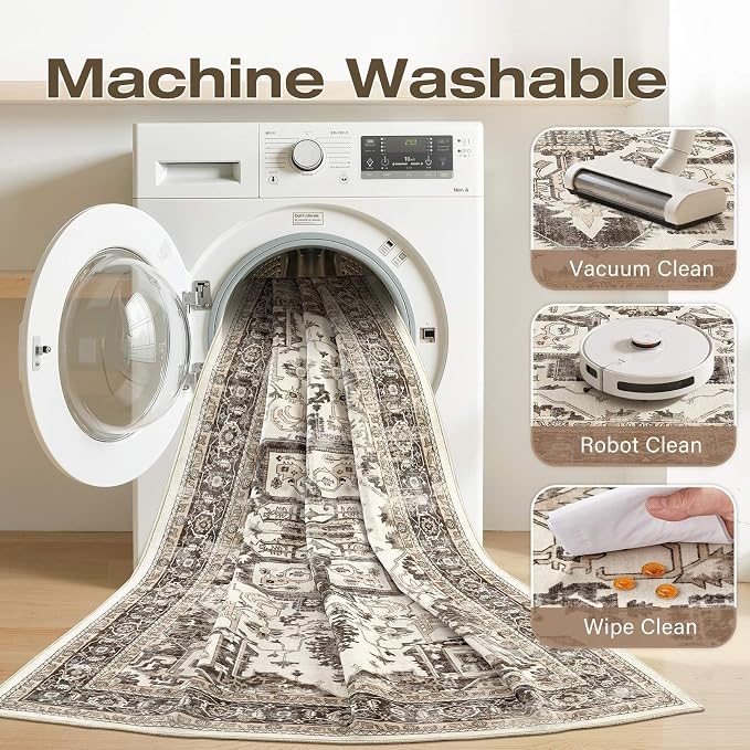 Washable 9x12 Area Rug for Living Room - Image 2