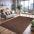 CAMILSON Easy Jute Rug 6x9, Indoor Outdoor Brown Color Fiber Area Rugs by CAMILSONIndoorOutdoorAreaRugs