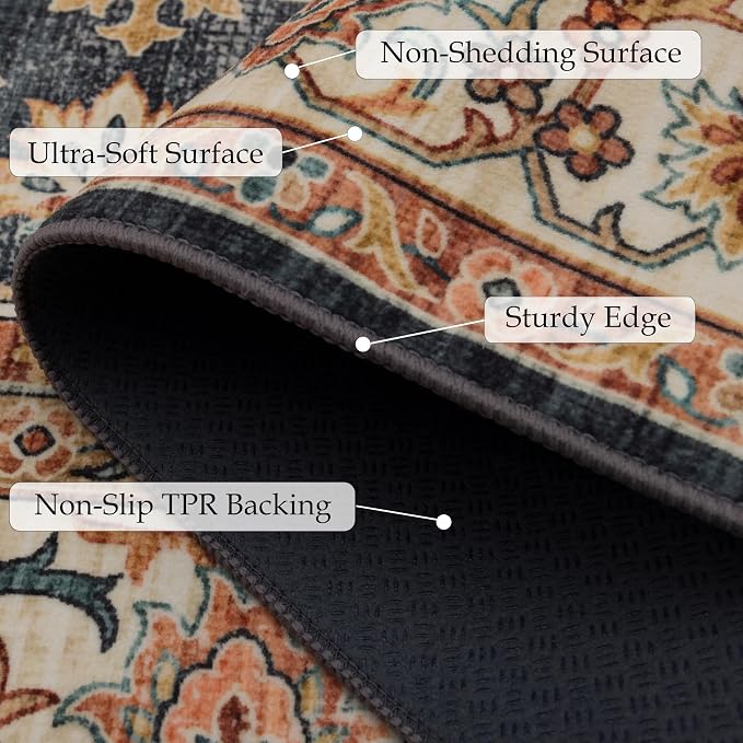 Ruaruarug Washable Area Rug 4x6 - Image 2